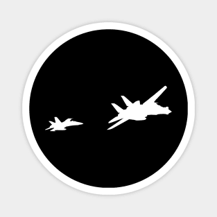 Two fighter jets fight design Magnet